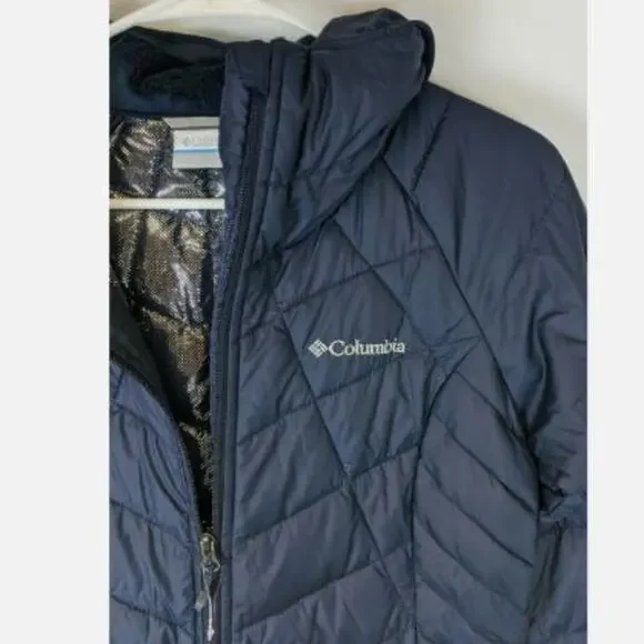 Columbia Heavenly Long Hybrid Jacket, Navy, Women's XS